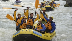 Ritiro Roma, rafting a Pinzolo