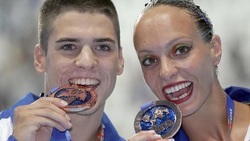 Minisini e Perrupato, bronzo nei mondiali sincro misto libero