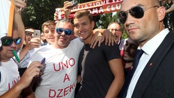 Delirio a Roma, tutti pazzi per Dzeko