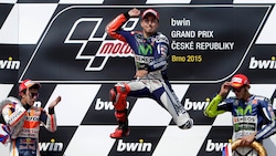 Brno, che podio con Lorenzo, Marquez e Rossi!