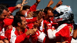 Gp Monza, che festa per il secondo posto di Vettel