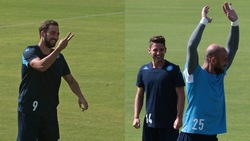 Napoli, Reina e Higuain, che sorrisi in allenamento