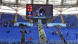 Roma-Lazio, c'è Valentino Rossi all'Olimpico