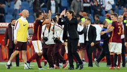 Derby Roma, festa dopo la vittoria contro la Lazio