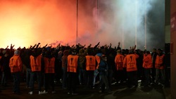 Bruges-Napoli: i tifosi belgi fuori al Jan Breydel