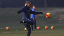 L'Inter di Mancini al lavoro in vista del Genoa