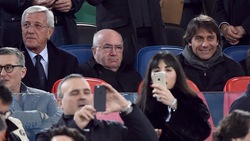 Roma-Real Madrid: Conte, Tavecchio e Lippi, che trio all'Olimpico!