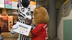 Champions League, Juventus-Bayern Monaco: incontro tra mascotte all’aeroporto