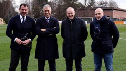 Inter, allenamento sotto lo sguardo della dirigenza