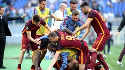Roma, che festa per la vittoria del derby!