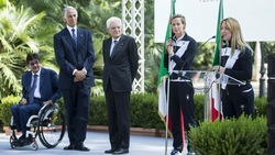 Olimpiadi: le emozionanti immagini della cerimonia di consegna del tricolore al Quirinale