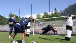 Lazio, ecco Vargic in allenamento ad Auronzo