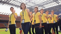 Inter, le reginette di Miss Cina a San Siro e non solo...