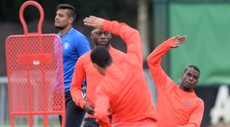 Manchester United, Pogba si scalda per l'Europa League