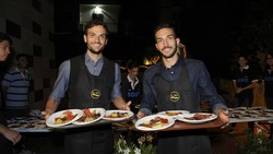 Lazio, biancocelesti vicini ad Amatrice: camerieri per un giorno!