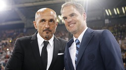 Spalletti in giacca e cravatta per la sfida con De Boer all'Olimpico