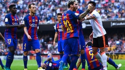 Liga, Messi segna il 3-2 ed esulta in faccia ai tifosi del Valencia