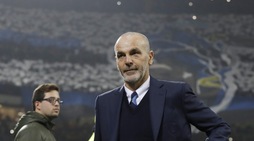 Emozione Pioli, l'esordio sulla panchina dell'Inter nel derby