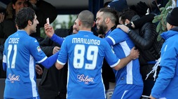 Empoli-Cagliari, Mchedlidze esulta con un selfie alla Totti