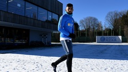 L'Inter torna ad allenarsi: la neve ospite ad Appiano Gentile