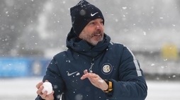 L'Inter ritrova il sorriso: guerra con le palle di neve