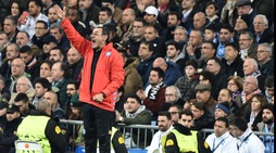 Sarri non lascia la sua tuta neanche di fronte al Real Madrid
