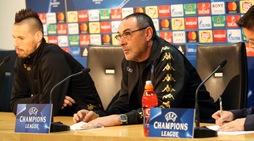Napoli-Real Madrid, Sarri e Hamsik in conferenza stampa