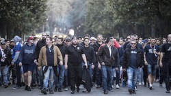 Europa League, i tifosi del Lione invadono Roma