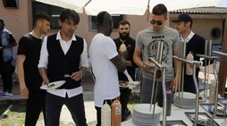 Lazio, lo spogliatoio si fa mangiando: grigliata di squadra a Formello