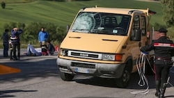 Scarponi, le immagini del luogo dell'incidente