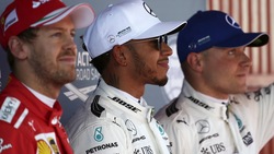F1, a Barcellona Hamilton in pole davanti a Vettel