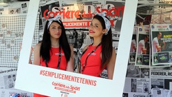 Internazionali d'Italia, selfie e sorrisi allo stand del Corriere dello Sport-Stadio
