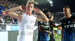 Serie A, Atalanta-Milan 1-1: Conti festeggia l'Europa con la maglia