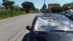 Hayden: le foto dell'incidente