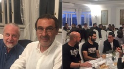 De Laurentiis, Sarri e tutto il Napoli insieme alla cena di fine anno