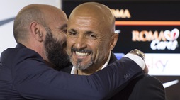 Spalletti, l'abbraccio con Monchi prima dell'addio alla Roma