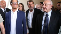 Poggioreale, Fabio Capello e Marco Tardelli incontrano i detenuti per parlare di calcio