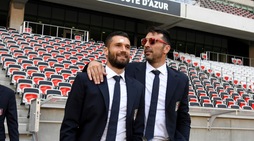Italia all'Allianz Riviera: Buffon con gli occhiali, Candreva con il cerotto