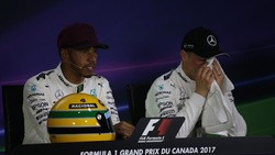 F1, Gp Canada: le foto di Hamilton con il casco di Senna