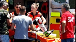 Max Biaggi, le immagini dell'incidente