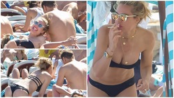 Totti e Ilary Blasi, sorrisi e relax con i figli a Mykonos