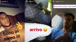 Napoli: Ounas non vede l'ora, è già atterrato in Italia