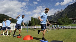 Lazio, il primo allenamento di Biglia