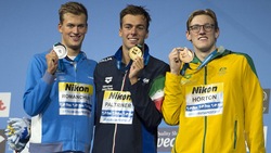 Che gaffe a Budapest! Sul pettorale di Paltrinieri il nome è sbagliato