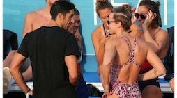 La Pellegrini e Magnini insieme al Foro Italico