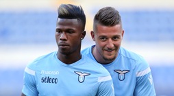 Lazio allenamento all'Olimpico: c'è anche Keita