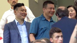 Milan-Cagliari, Li Yonghong a San Siro: «Benvenuto presidente»