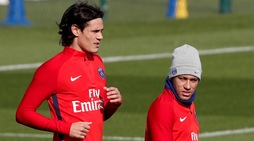 Psg, Cavani e Neymar si ignorano in allenamento
