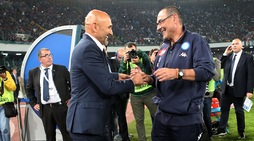 Spalletti al San Paolo: sorrisi e abbracci con il "ministro" Sarri