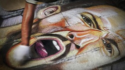 Mertens come la Madonna: il suo volto diventa "sacro"